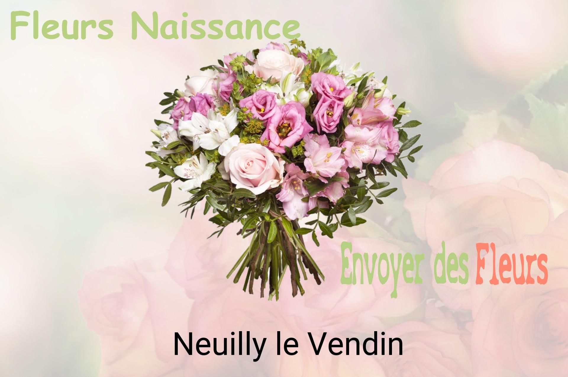 Bouquet de fleurs de naissance livré à Neuilly-le-Vendin
