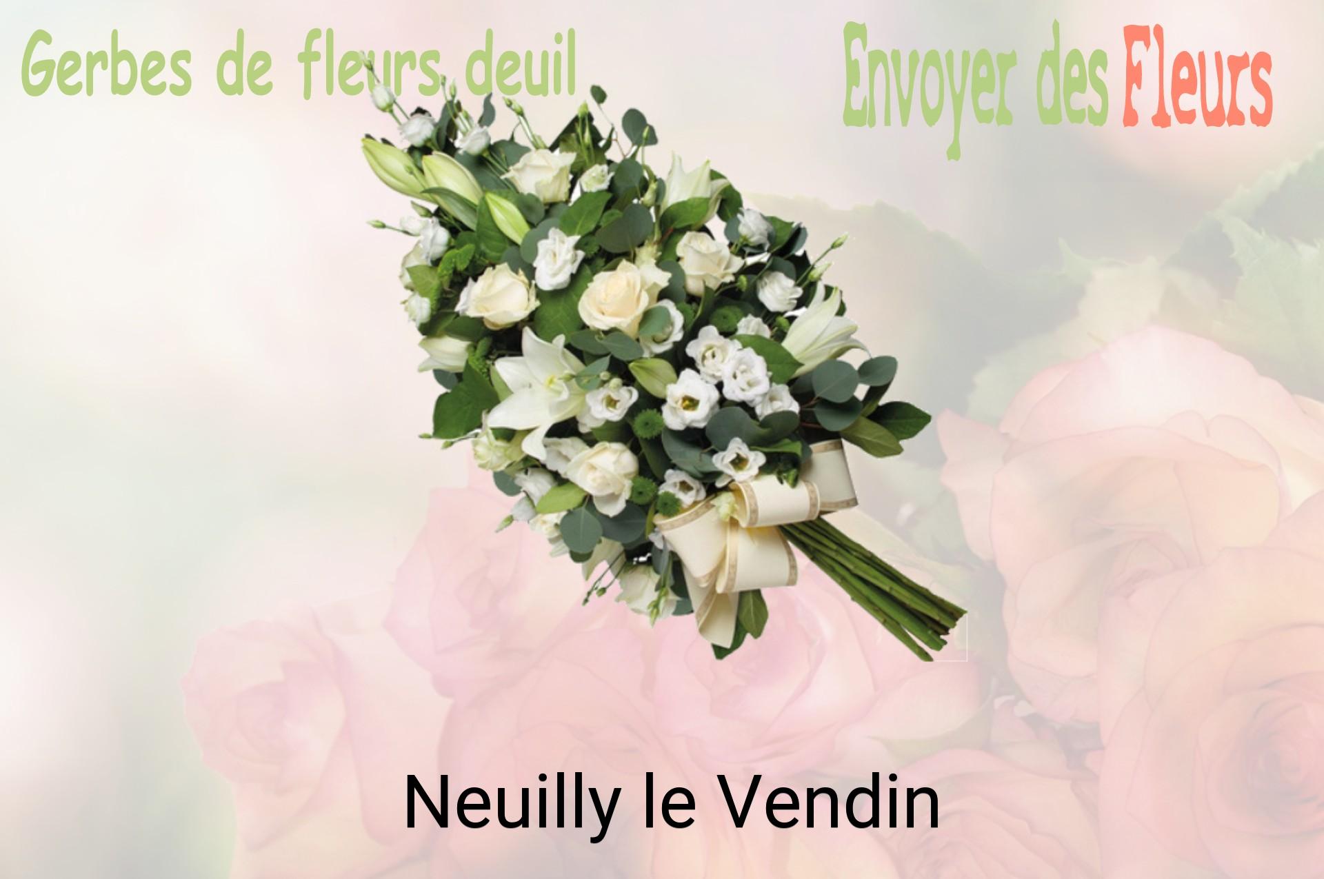 Gerbe de fleurs de deuil livrée à Neuilly-le-Vendin
